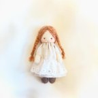 作品女の子doll＊赤毛のおんなのこ　ナチュラルワンピース　羊毛フェルトドール