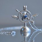 作品silver jewelry　翼のある天球儀ペンダント