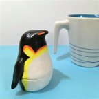 作品ラッキー！　コウテイペンギンの小物入れ　マグカップよりちょっと小さめサイズ　型番：Ｍ００１－０１　