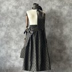 作品着物リメイクギャザースカート & ストール〜四季で心地良い上質大島紬素材〜kimono remake gather skirt よかきもの