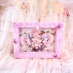 作品🌹design fame Decoupage🌹pastel pink【Baby Angel】送料無料