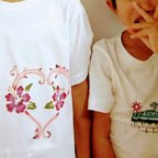 作品子供用Ｔシャツ 電車 「紅型」沖縄伝統染め　