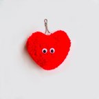 作品"heart chan  keyring"  red ②