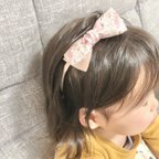 作品ヘアバンド　ベビーヘアバンド　キッズヘアバンド　リバティ×コーデュロイ