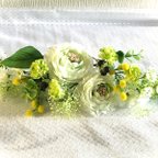 作品ヘッドドレス★小花がいっぱい♪ラナンキュラス・かすみ草の髪飾り★清楚で可愛い♡ヘッドドレス、ブーケ、前撮り、海外、持込み