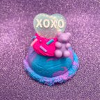 作品"XOXO" Heart アイスクリーム PurpleXBlue