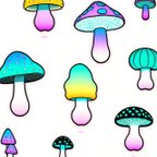 作品Colorful Mushrooms 