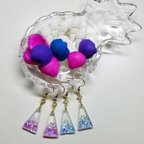 作品Crush shell gradation earrings