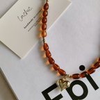 作品glass beads necklace 002