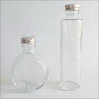 作品ハーバリウム瓶　2本セット　Mサイズ　細口ガラス瓶 ネジ栓付き