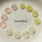 作品かすみ草ピアス/イヤリング （レジン）