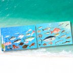 作品魚デザインポストカード（2枚一組）