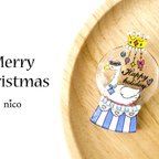 作品【再販】Merry christmasブローチ【snowglobe of the season】