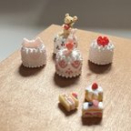 作品ミニチュアスイーツ　ケーキ4点プチケーキ3点セット