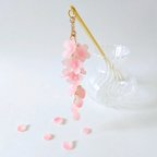 作品ほんのり色づく、しだれ桜のかんざし（枝垂れ桜）