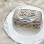 作品【1点限り】インド刺繍リボンのウェットティッシュケース