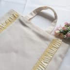 作品スモッキング刺繍　フリルバッグ