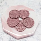 作品【ピンクベージュ*花束】5枚1セット 300円* シーリングワックス * シーリングスタンプ  