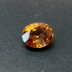 作品ヘソナイトガーネット イエローオレンジ2.35ct オーバルカット