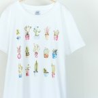 作品たくさん並んだ多肉 サボテン Tシャツ  TY003