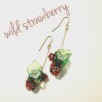 作品✲ wild strawberry ✲ イヤリング or ピアス［受注］