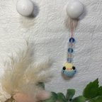 作品ストラップ１番　セキセイインコ　あみぐるみ　チャーム　ハンドメイド　