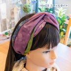 作品7色☆アシンメトリー＊クロスターバン ヘアバンド