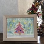 作品パステルアート《原画》星降るクリスマス