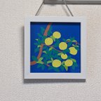 作品フォトフレーム&壁掛け　夏みかんの木（黄色） 