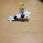 作品お花のヘアピン