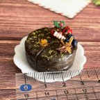 作品チョコクリスマスケーキ（ドール、飾り用）