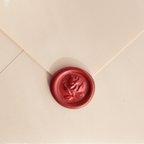 作品Rose  ￤  Sealing Wax Seal - 3D Mini  10枚set