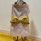 作品★新作★⭐︎犬服⭐︎浴衣 女の子用 菊柄 くすみピンク