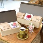 作品母の日限定［Coffee & Flower SET］母の日ドリップバッグ/カーネーションのミニ花束ボトル