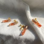 作品【川から海を守る】orange peel chocolate♥ pierce/earring