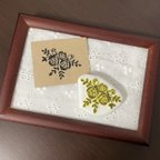 作品バラの花の消しゴムはんこ