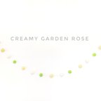 作品ウェディングガーランド『CREAMY GARDEN ROSE』