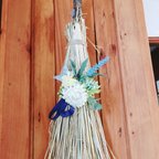 作品Christmas Broomstick♥blue×white [M-size]