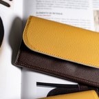 作品FragmentLeatherCase(Wallet) yellow×brown 