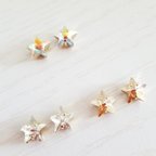 作品sale　星のピアス　SWAROVSKI　一粒スタッドピアス