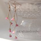 作品しだれ桜  ピアス&イヤリング