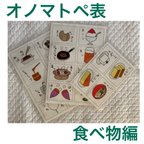 作品小学校受験　　オノマトペ表　食べ物編