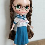 作品【再販】ブライス＆リカちゃんのセーラー服風ジャケット・ワンピースのセット