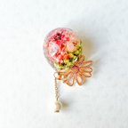 作品★SALE★【1点限り】花風船《ナチュラルミックス×ゴールド》