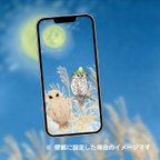 作品スマホ壁紙 妖怪ヤブレガサ ウラルフクロウ.ver