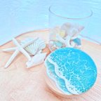 作品【海のキャニスター】貝殻アソート付き　小物入れ　ディフューザー　アロマ