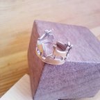 作品ねこ リング〈4匹バージョン〉 シルバー  4Cats Silver Ring 