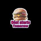 作品ST-20 防水ステッカー Diet starts Tomorrow