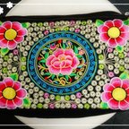 作品花柄☆刺繍バッグ