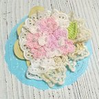 作品❁紫陽花ブローチ　ピンク❁